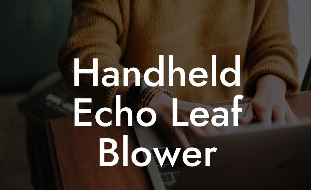 Handheld Echo Leaf Blower