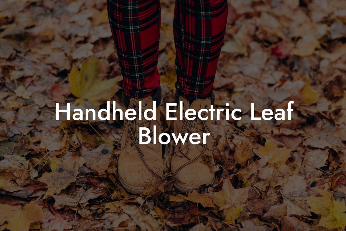 Handheld Electric Leaf Blower