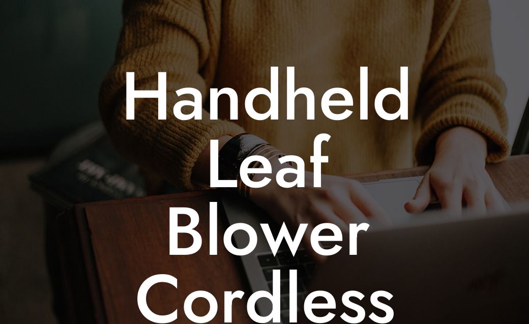 Handheld Leaf Blower Cordless