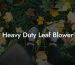 Heavy Duty Leaf Blower