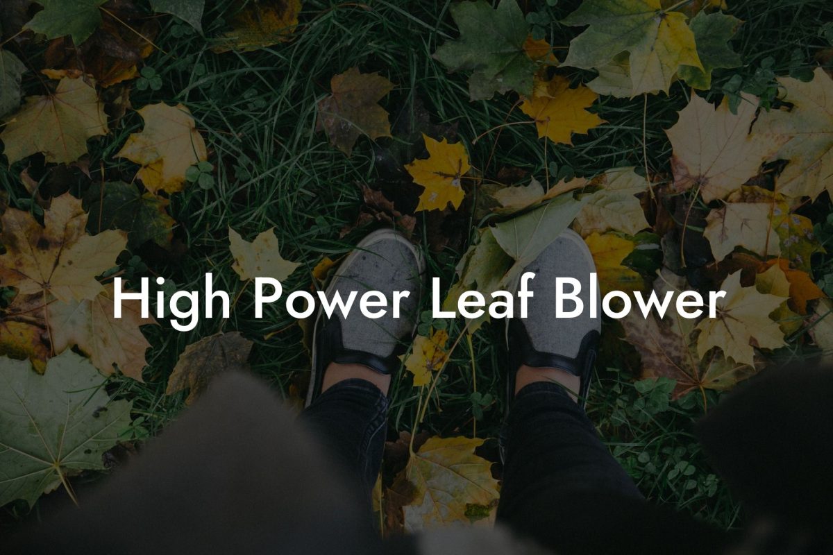 High Power Leaf Blower