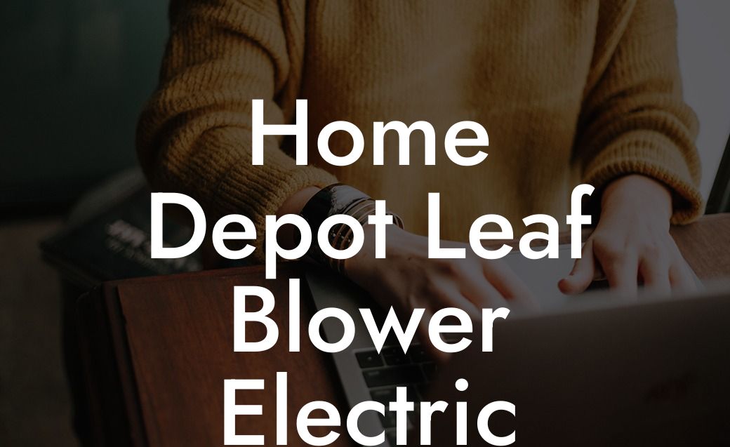 Home Depot Leaf Blower Electric