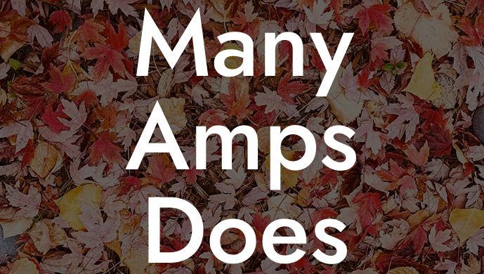 How Many Amps Does a Leaf Blower Use