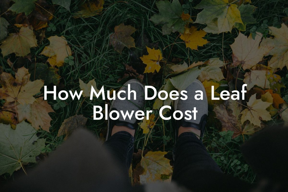 How Much Does a Leaf Blower Cost