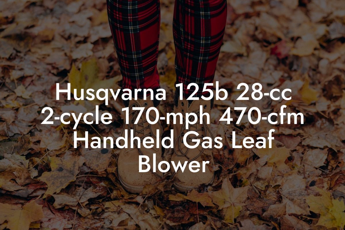 Husqvarna 125b 28-cc 2-cycle 170-mph 470-cfm Handheld Gas Leaf Blower