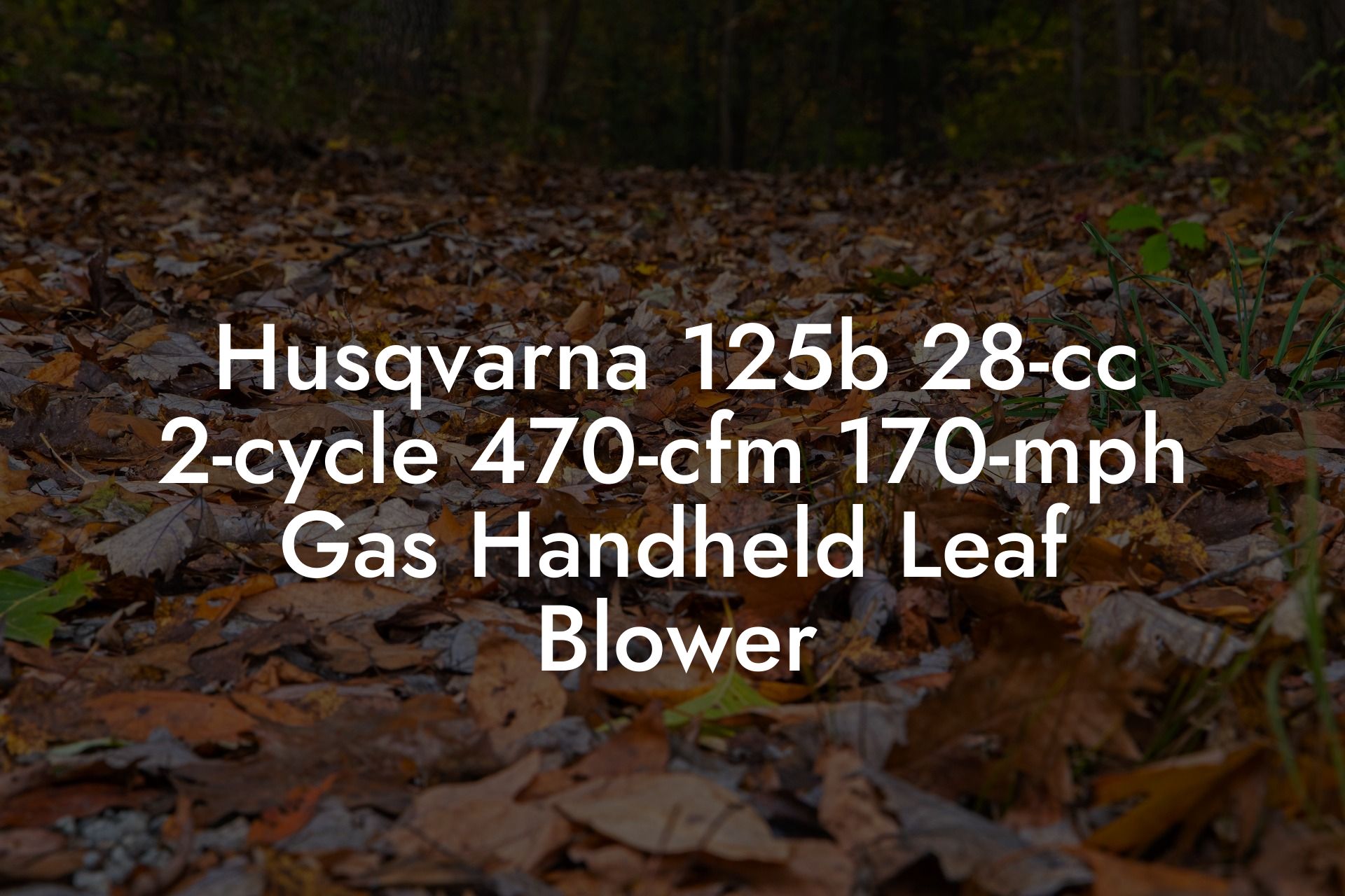 Husqvarna 125b 28-cc 2-cycle 470-cfm 170-mph Gas Handheld Leaf Blower