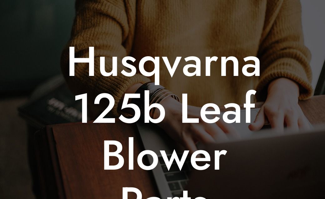 Husqvarna 125b Leaf Blower Parts Diagram