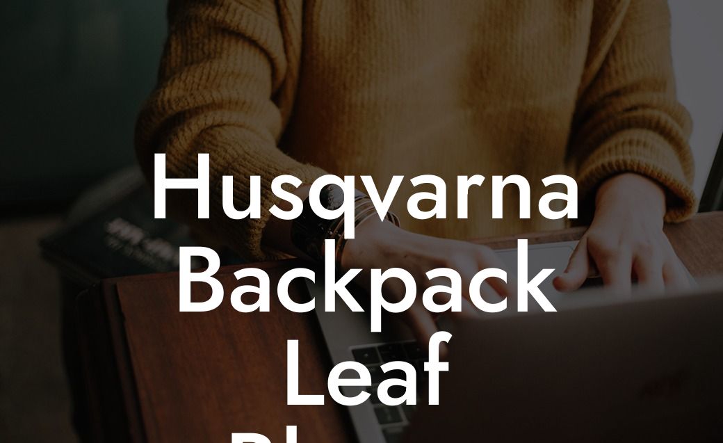 Husqvarna Backpack Leaf Blower