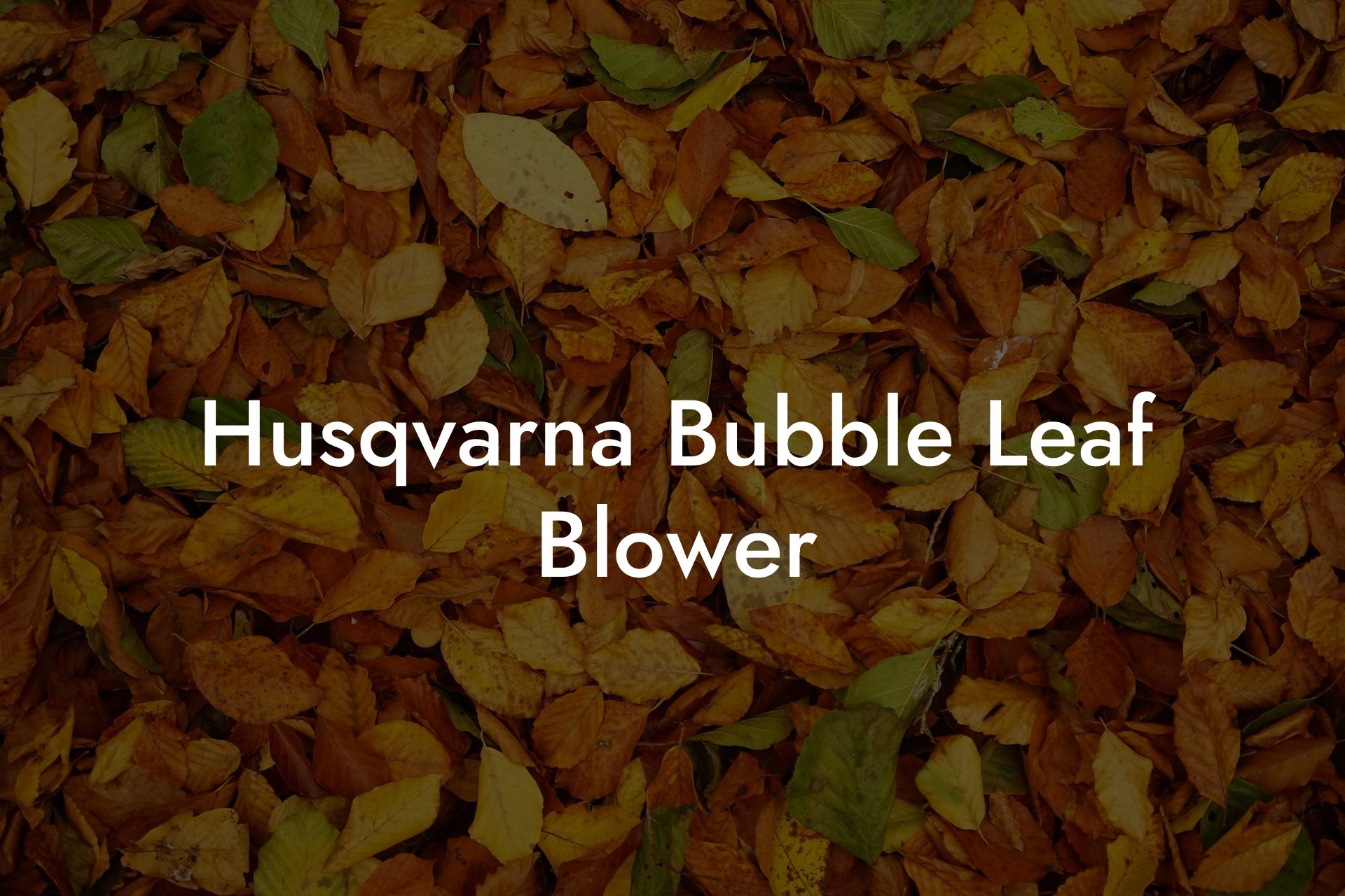 Husqvarna Bubble Leaf Blower