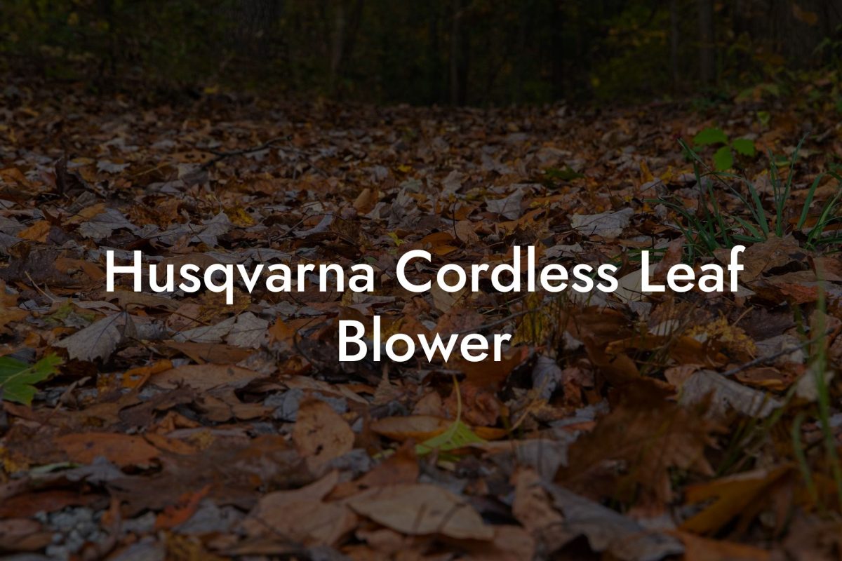 Husqvarna Cordless Leaf Blower