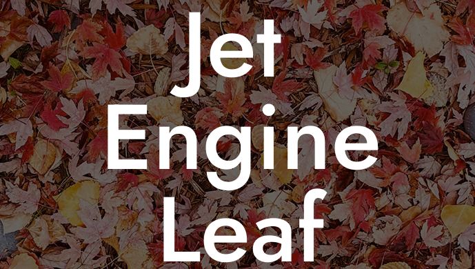 Jet Engine Leaf Blower