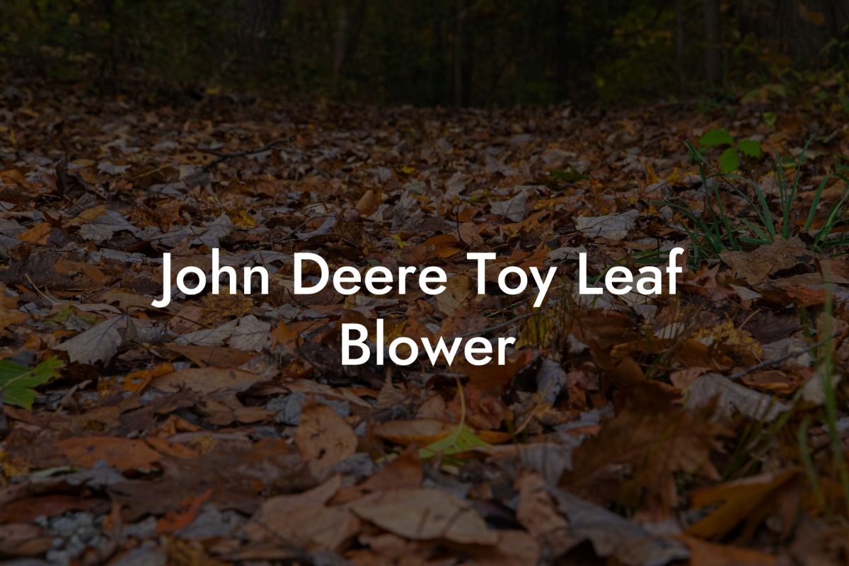 John Deere Toy Leaf Blower