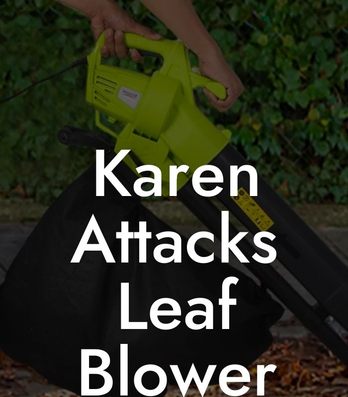 Karen Attacks Leaf Blower