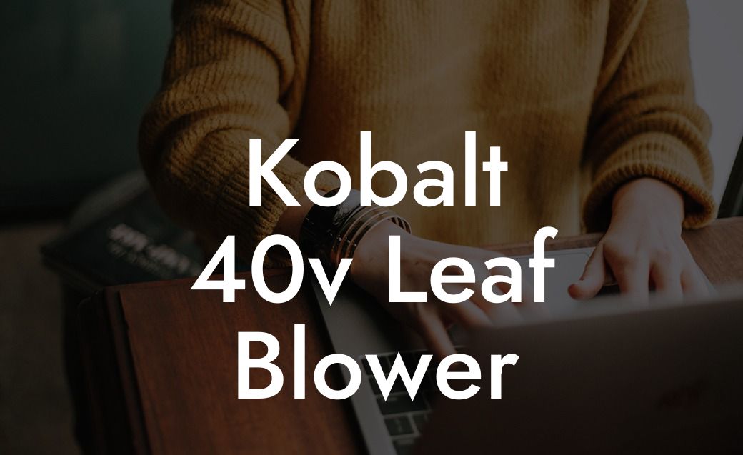 Kobalt 40v Leaf Blower