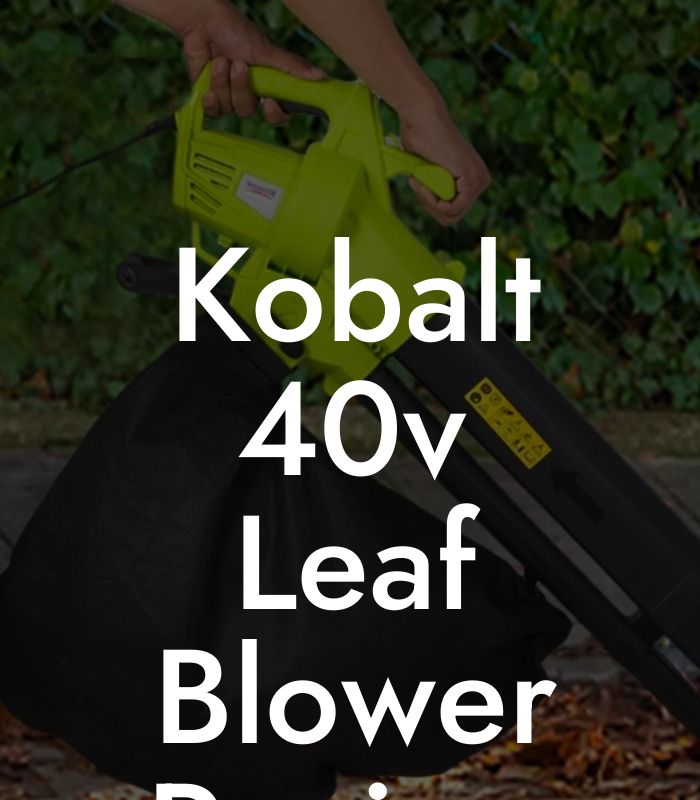 Kobalt 40v Leaf Blower Review