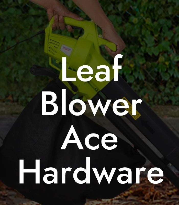 Leaf Blower Ace Hardware