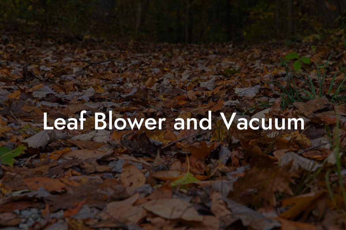 Leaf Blower and Vacuum