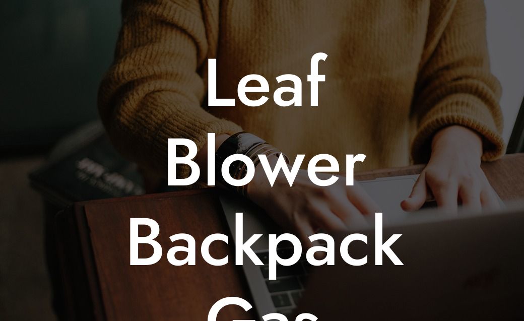 Leaf Blower Backpack Gas