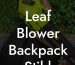 Leaf Blower Backpack Stihl