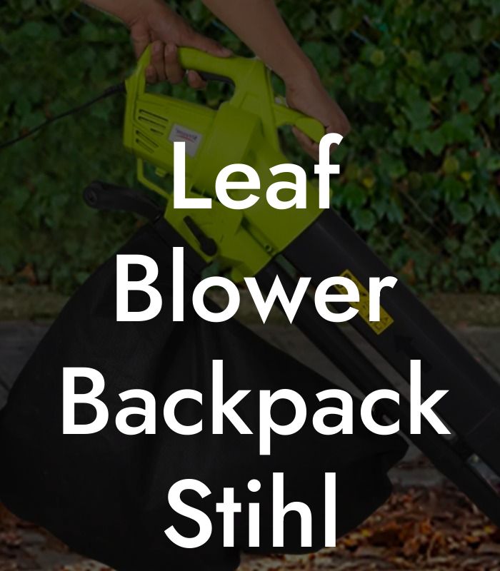 Leaf Blower Backpack Stihl