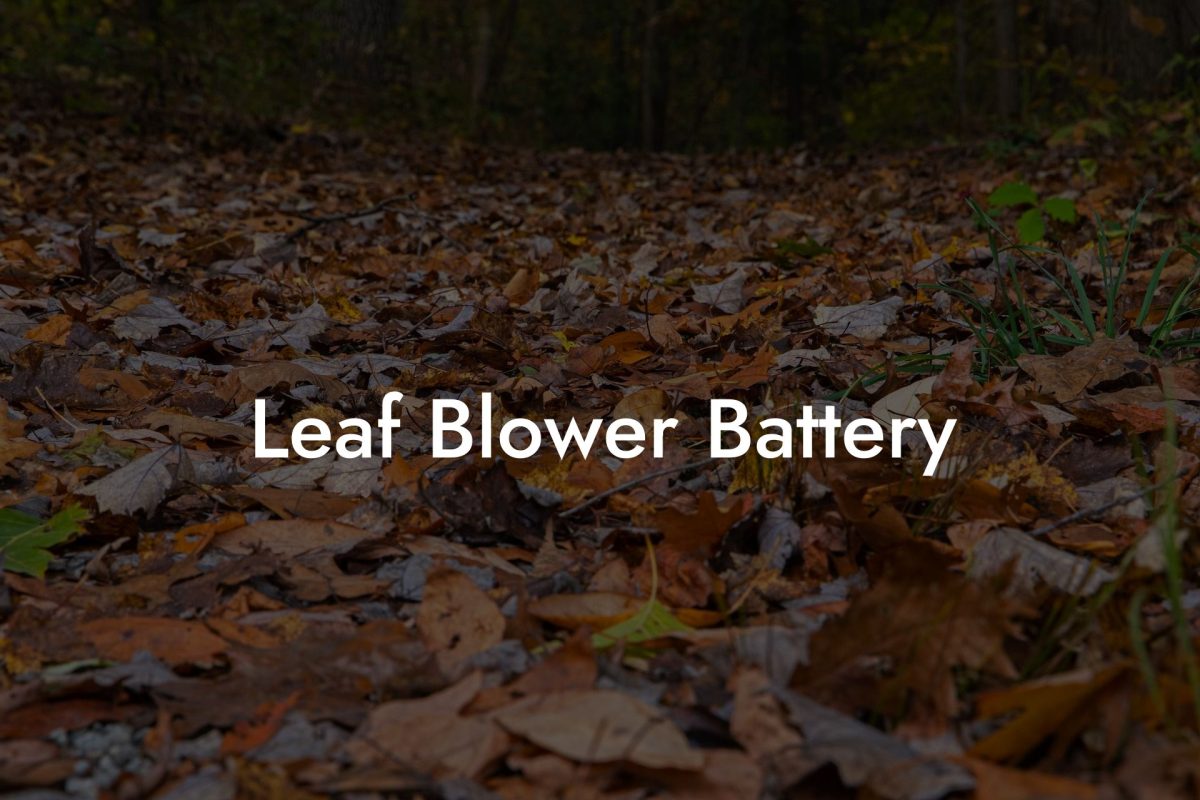 Leaf Blower Battery