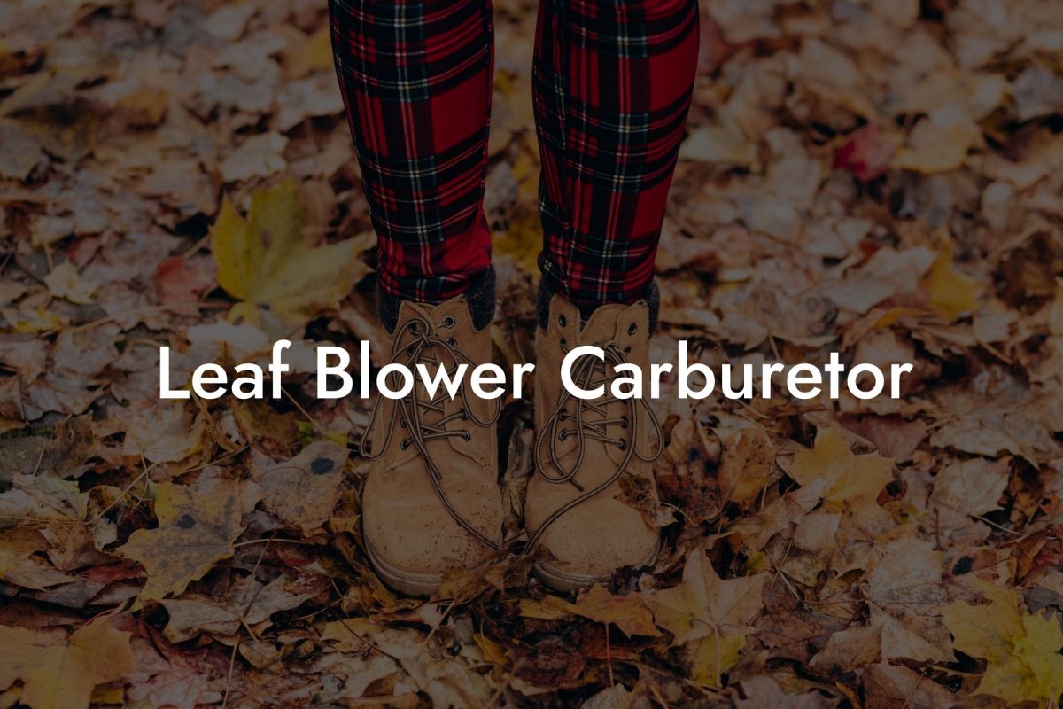 Leaf Blower Carburetor