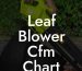 Leaf Blower Cfm Chart