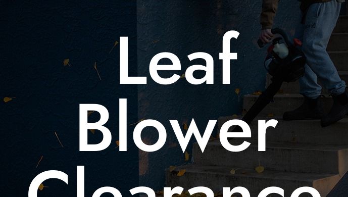 Leaf Blower Clearance