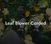 Leaf Blower Corded