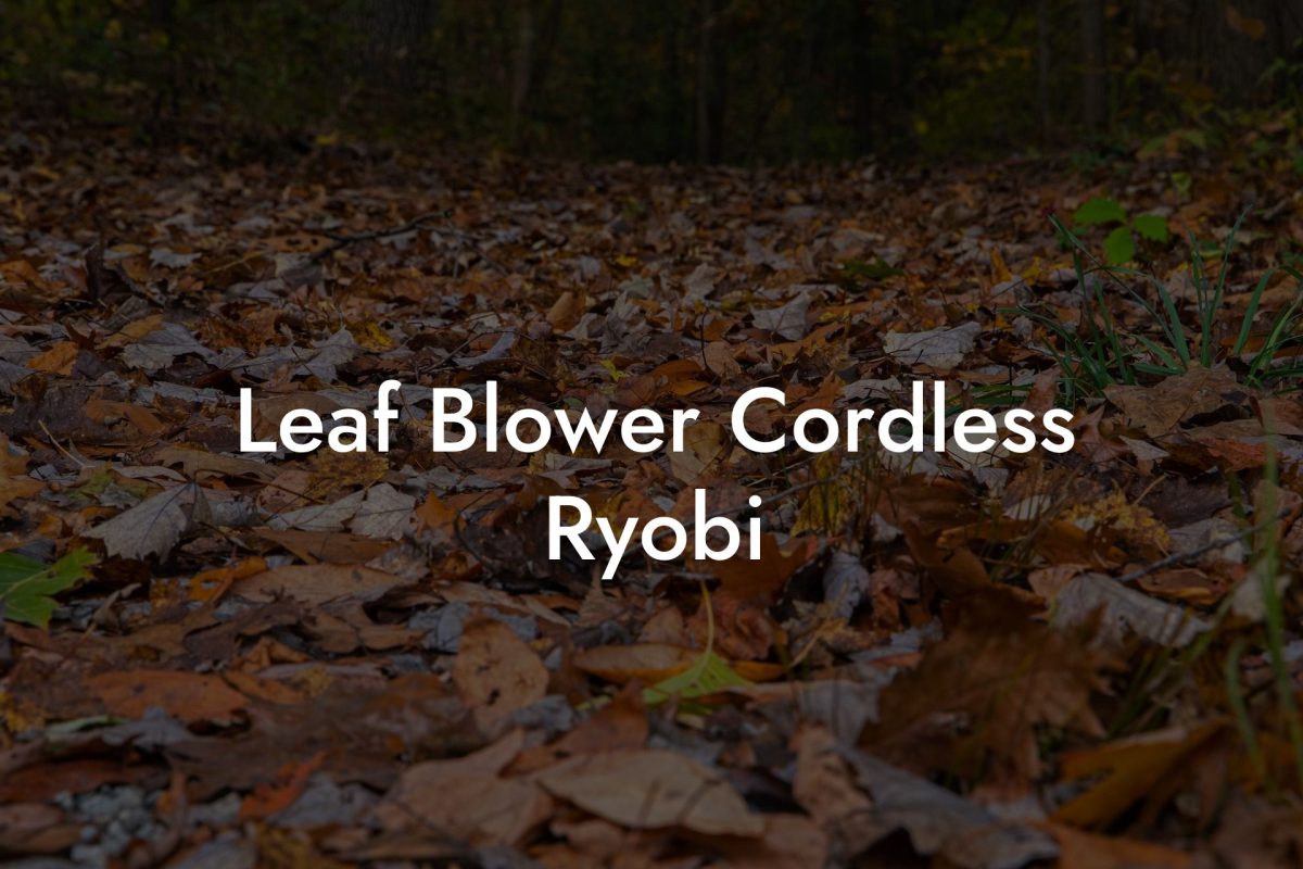 Leaf Blower Cordless Ryobi