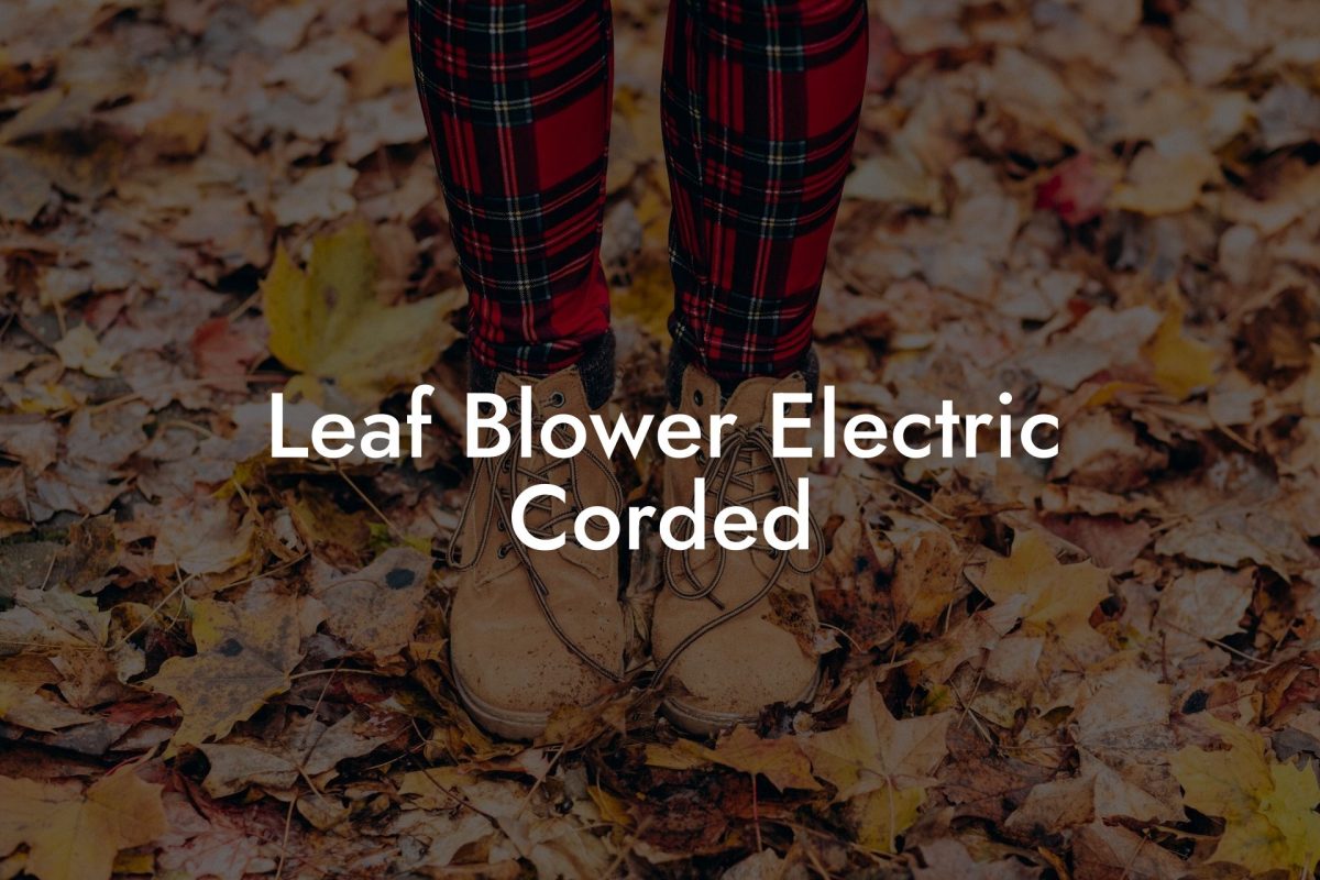 Leaf Blower Electric Corded