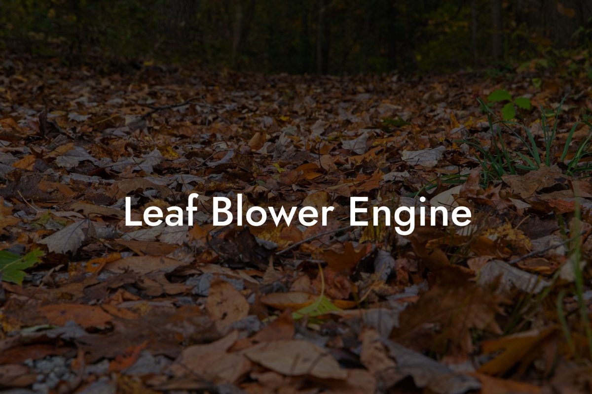 Leaf Blower Engine