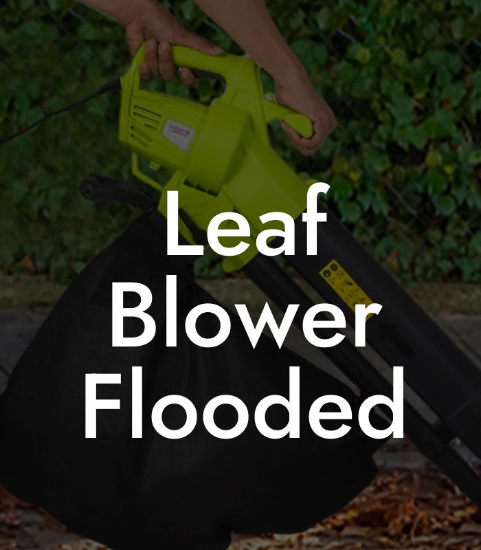 Leaf Blower Flooded