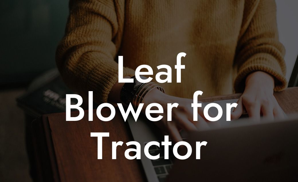 Leaf Blower for Tractor