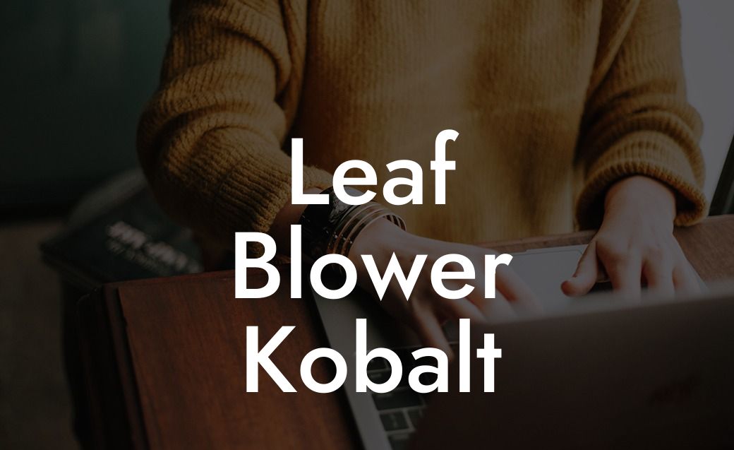 Leaf Blower Kobalt