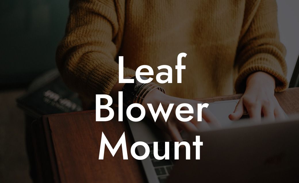 Leaf Blower Mount