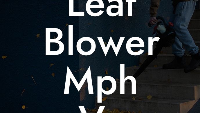 Leaf Blower Mph Vs Cfm