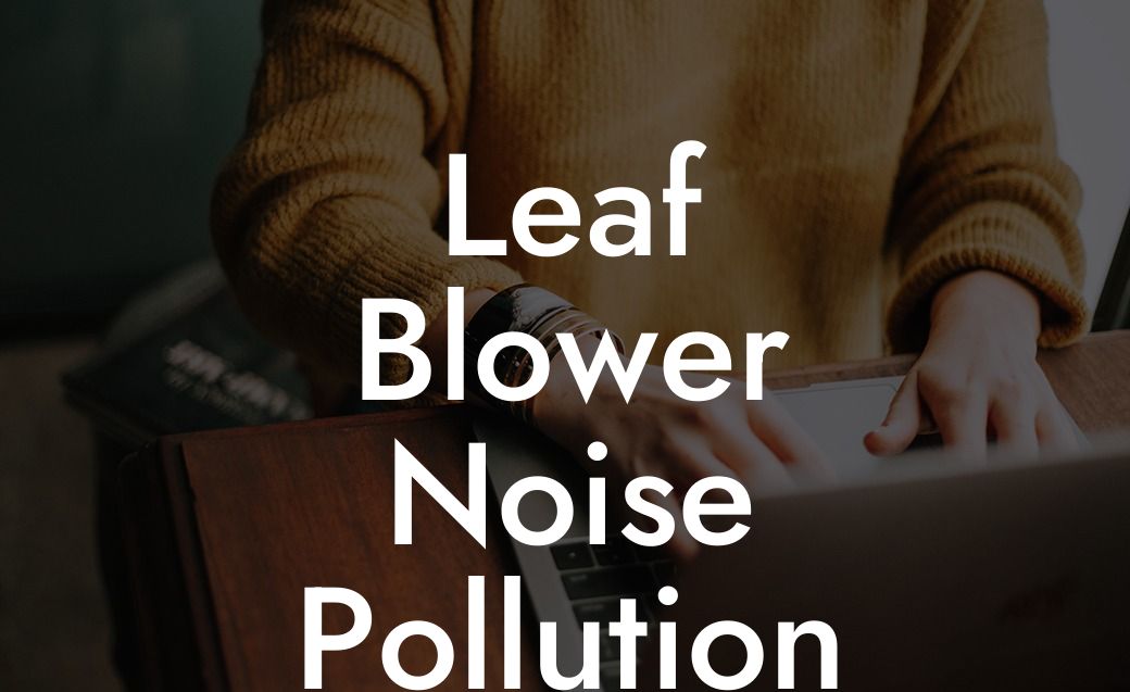 Leaf Blower Noise Pollution