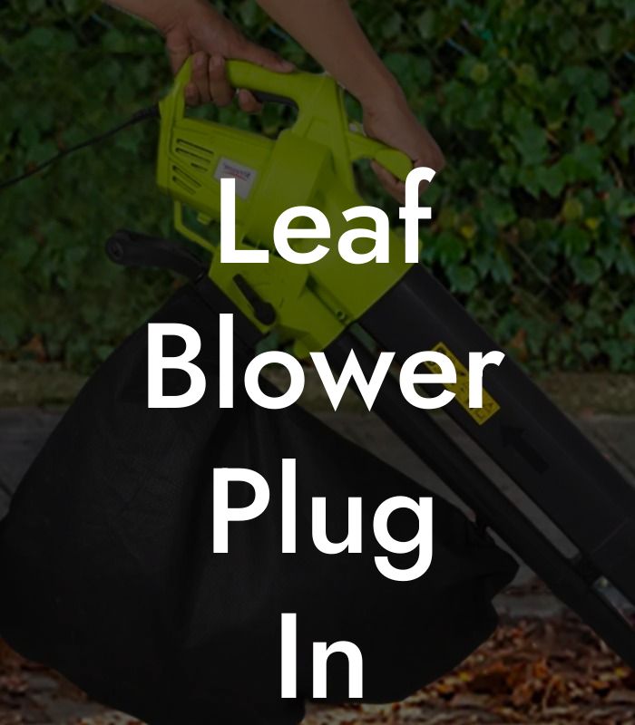 Leaf Blower Plug In