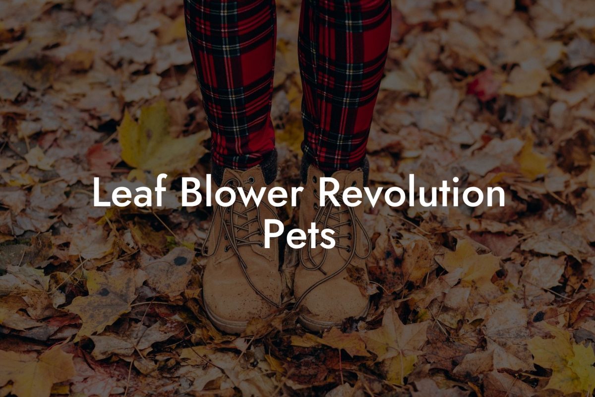 Leaf Blower Revolution Pets