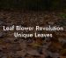 Leaf Blower Revolution Unique Leaves