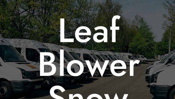 Leaf Blower Snow