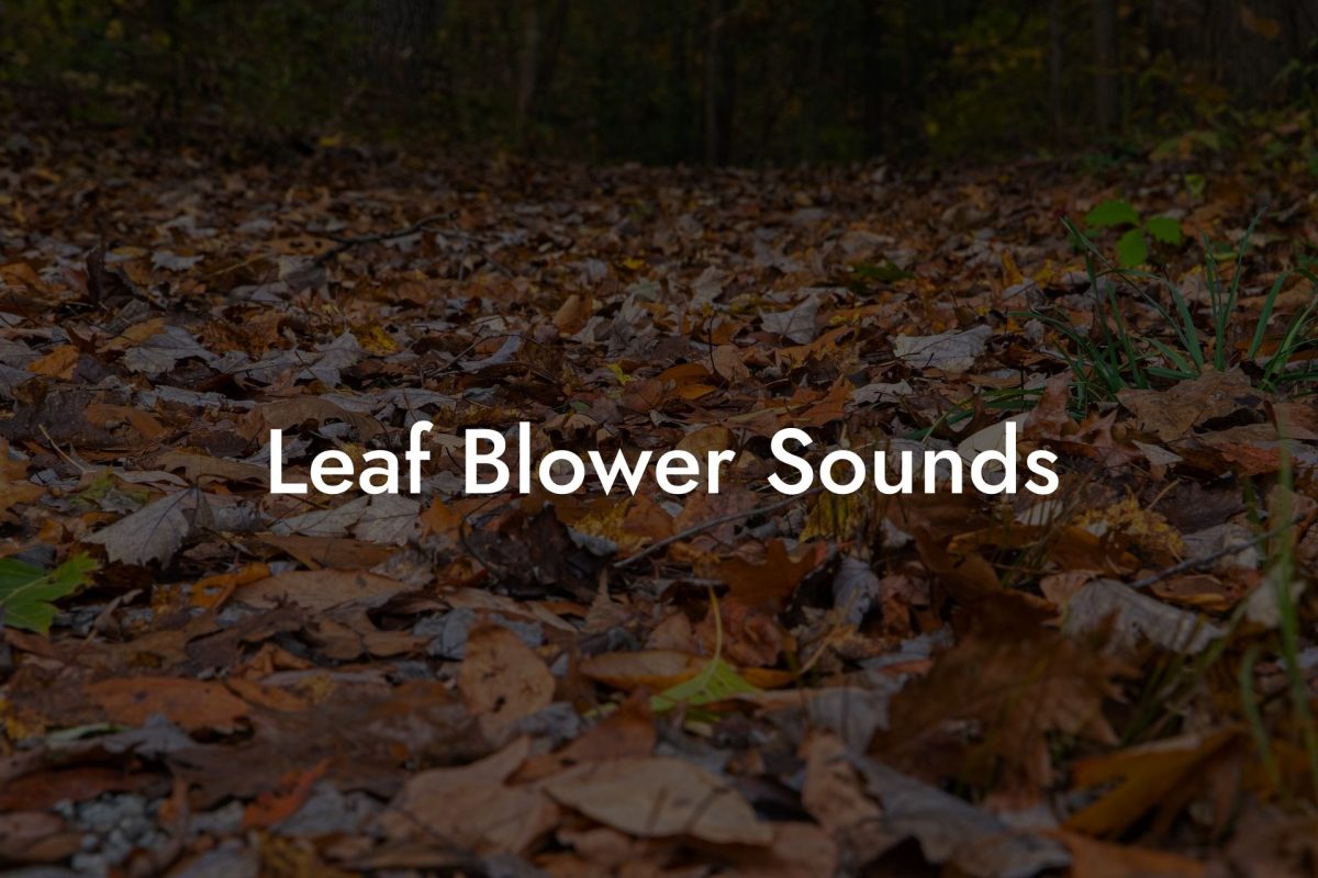 Leaf Blower Sounds