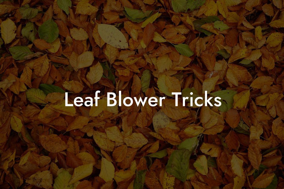 Leaf Blower Tricks