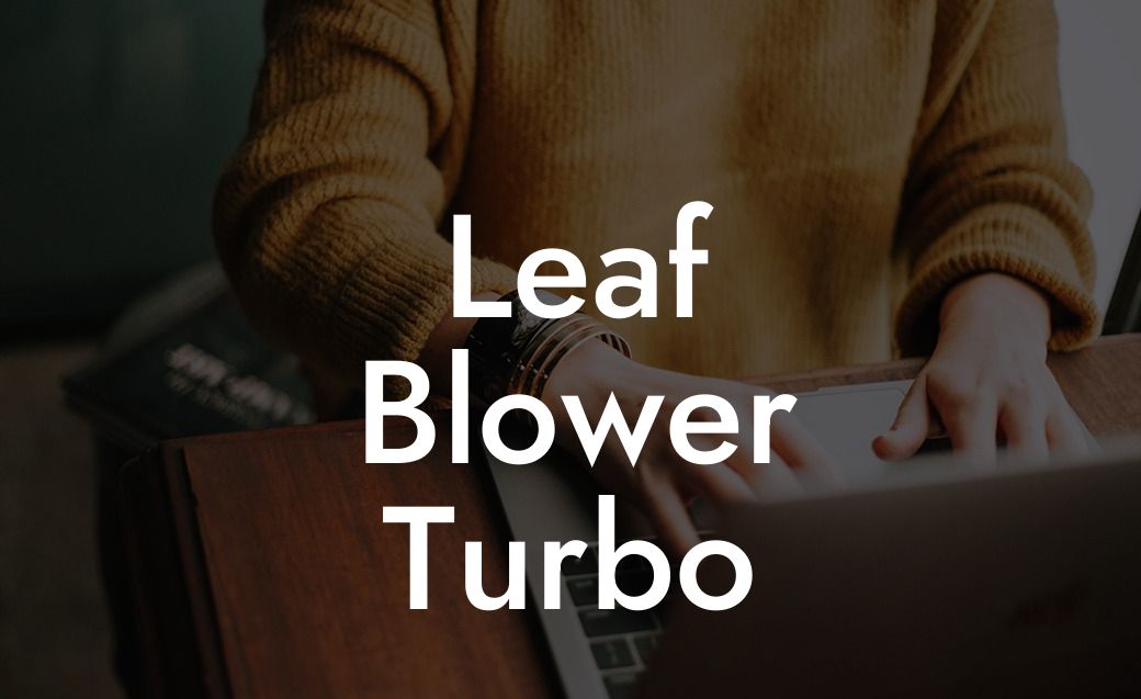 Leaf Blower Turbo