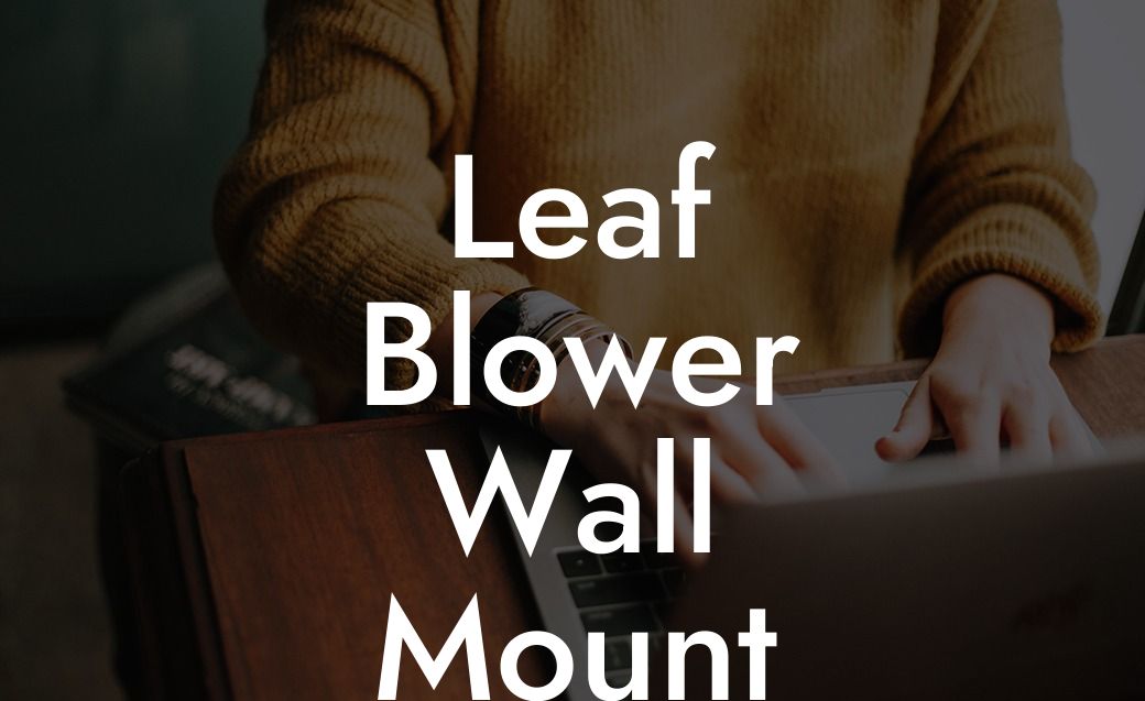 Leaf Blower Wall Mount