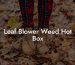 Leaf Blower Weed Hot Box