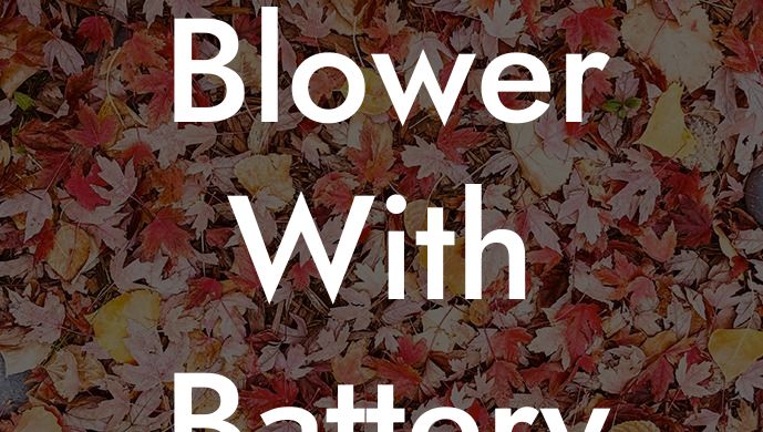 Leaf Blower With Battery and Charger