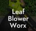 Leaf Blower Worx