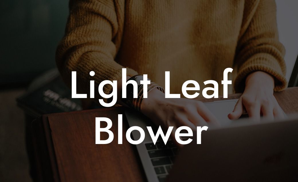 Light Leaf Blower